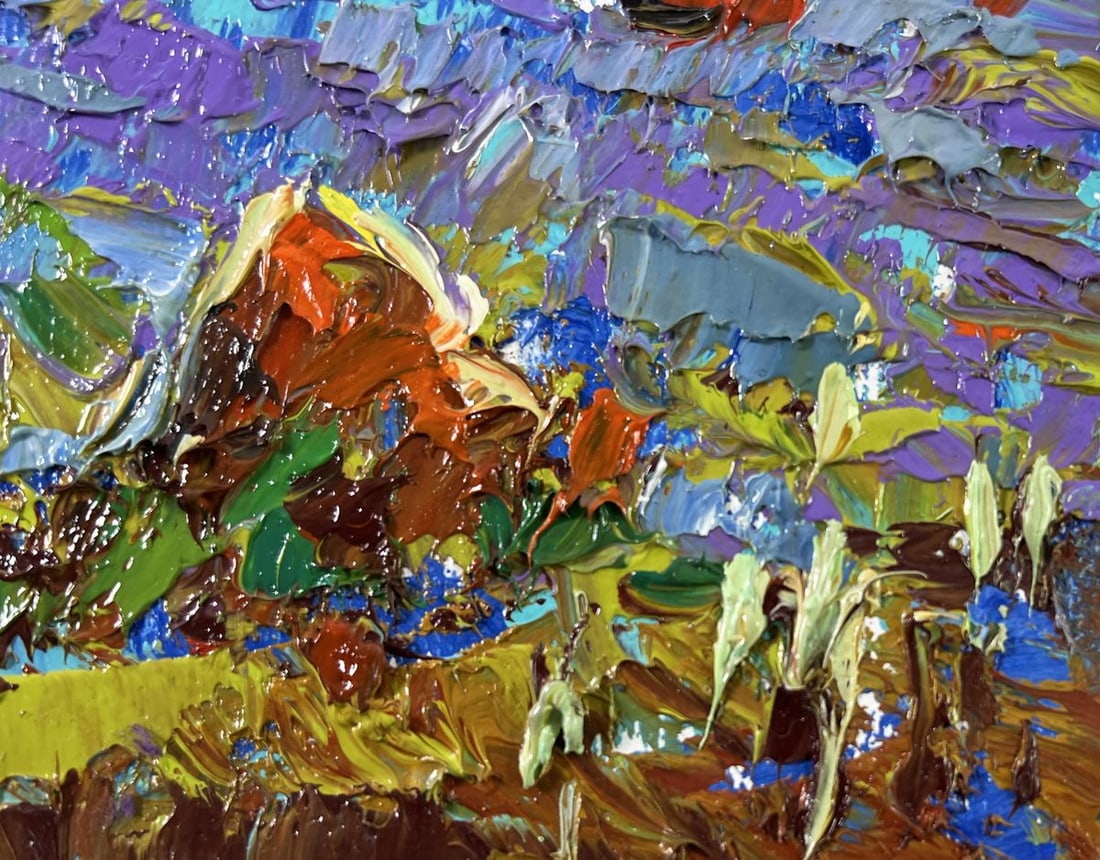 Oil painting Edge of the Village Alex Kalenyuk - 5