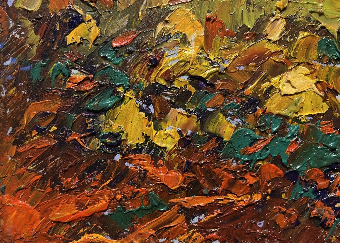 Oil painting The edge of a plowed field Alex Kalenyuk - 5