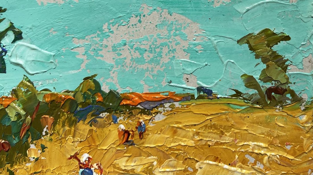 Oil painting Sunny day in the field Alex Kalenyuk - 6