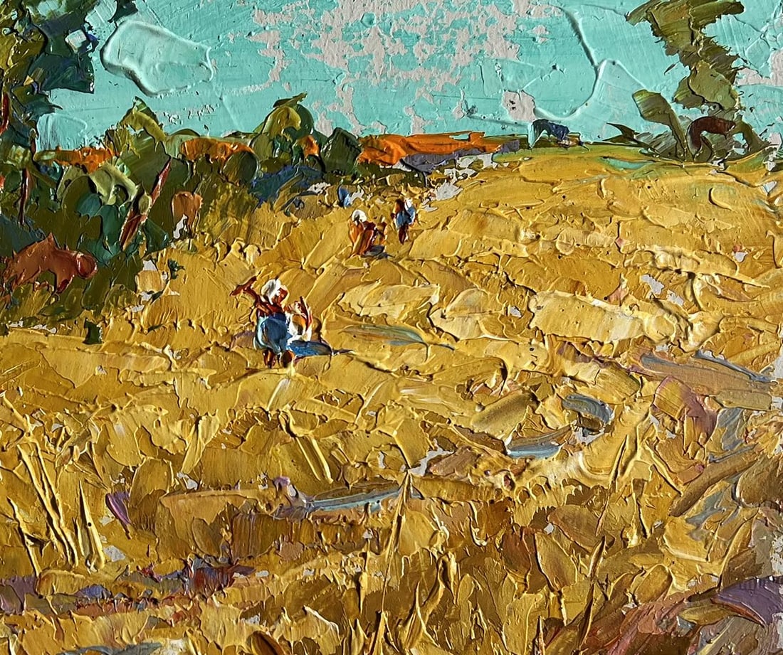 Oil painting Sunny day in the field Alex Kalenyuk - 8