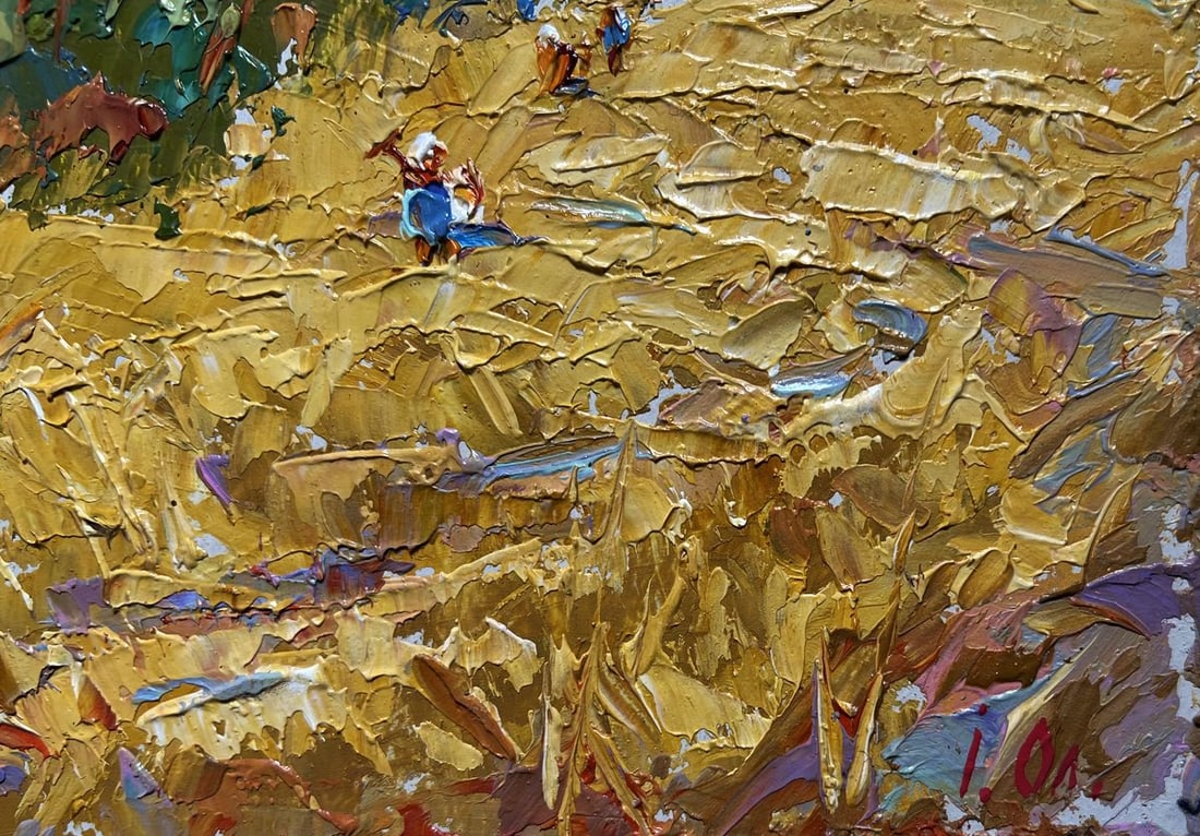 Oil painting Sunny day in the field Alex Kalenyuk - 9