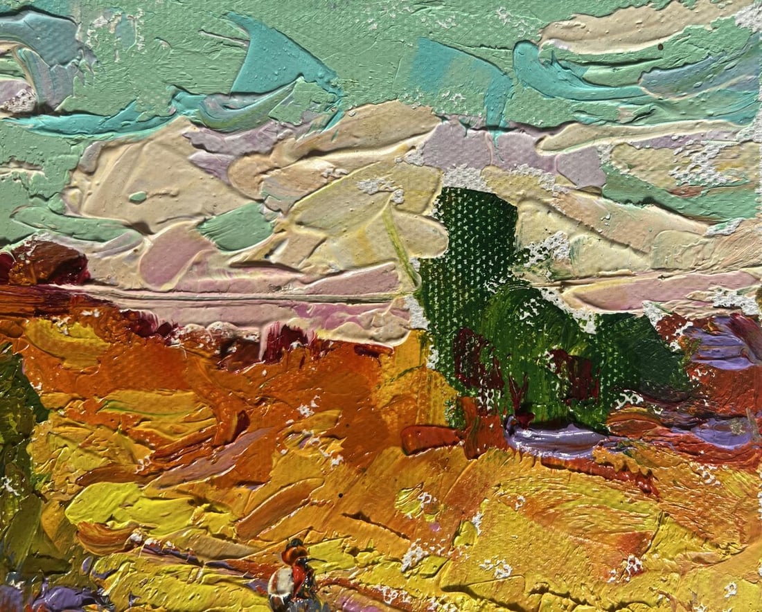 Oil painting A light breeze in the field Alex Kalenyuk - 4