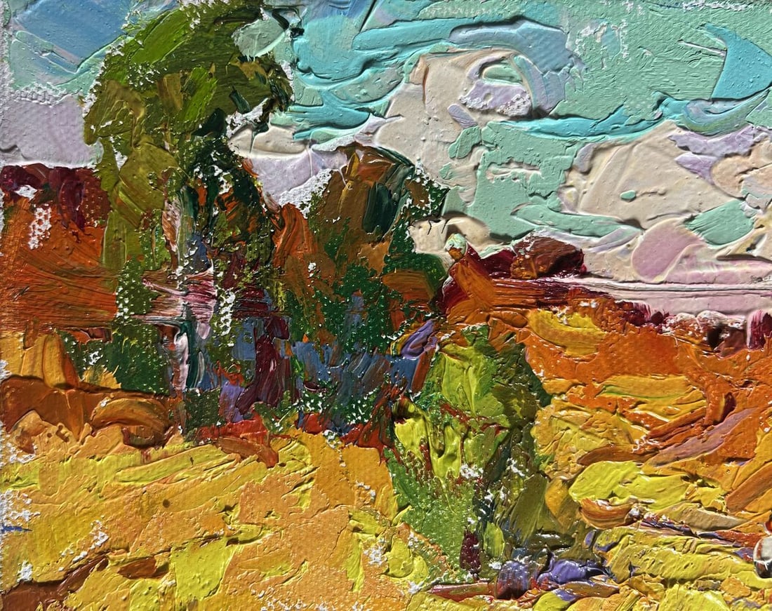 Oil painting A light breeze in the field Alex Kalenyuk - 5