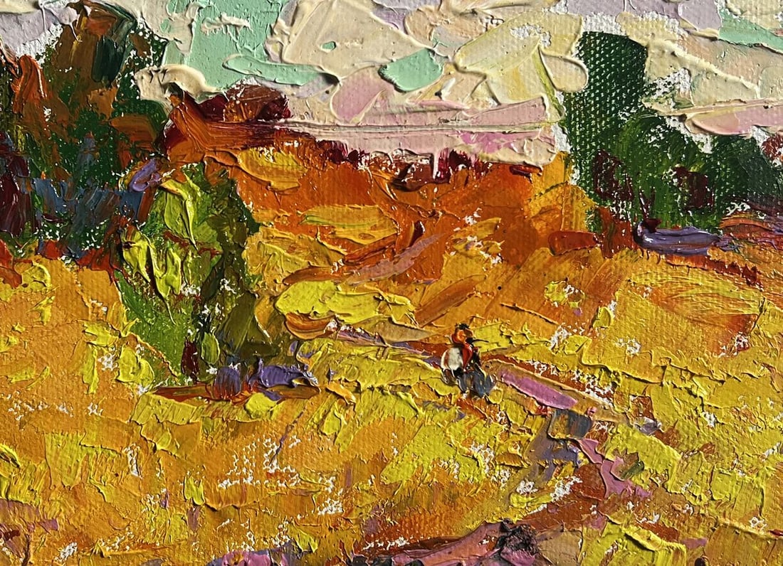 Oil painting A light breeze in the field Alex Kalenyuk - 8