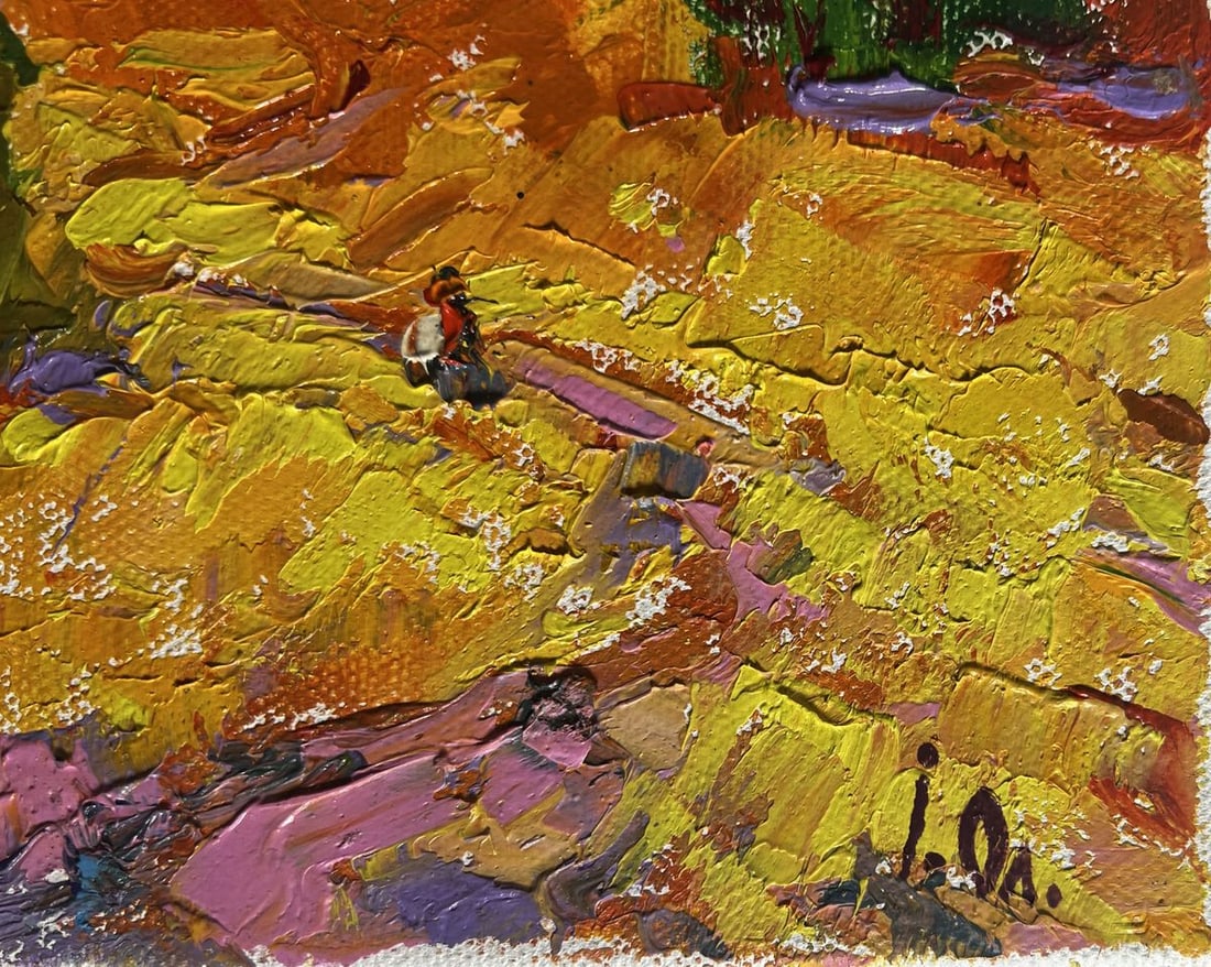 Oil painting A light breeze in the field Alex Kalenyuk - 9