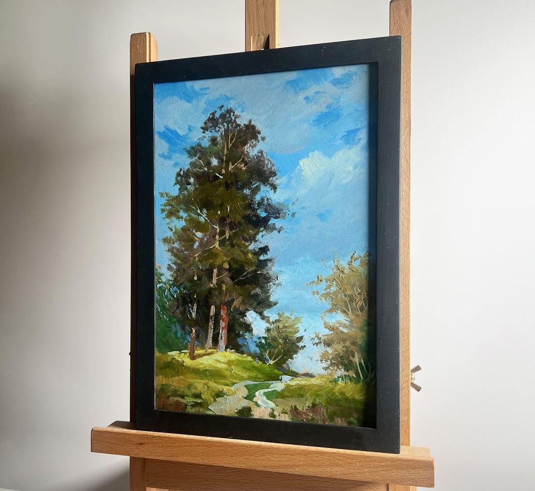 Oil painting Admire the summer forest Yuriy Suprunchuk - 2