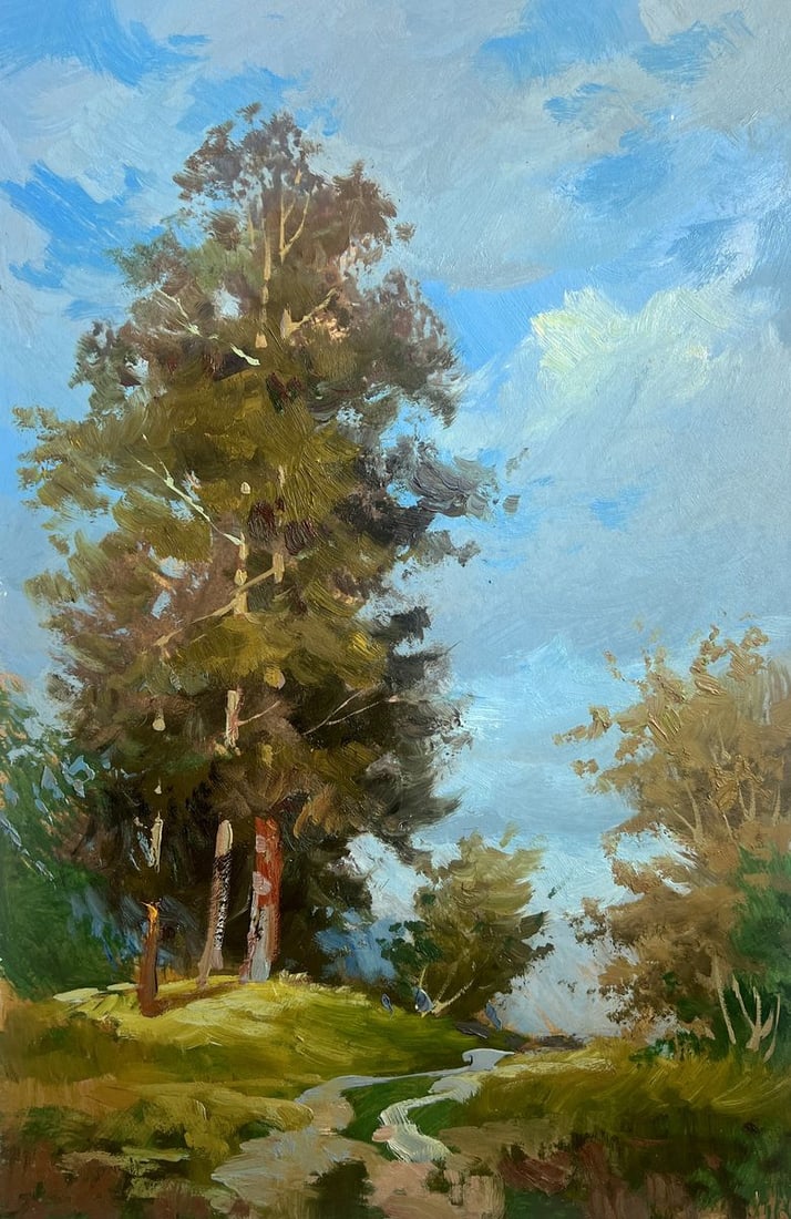 Oil painting Admire the summer forest Yuriy Suprunchuk - 3