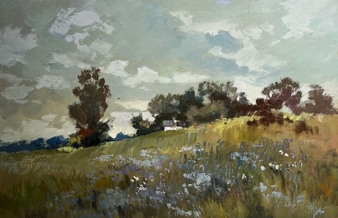 Oil painting Summer flower meadows Yuriy Suprunchuk - 3