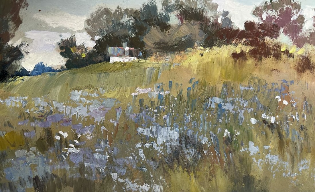 Oil painting Summer flower meadows Yuriy Suprunchuk - 5