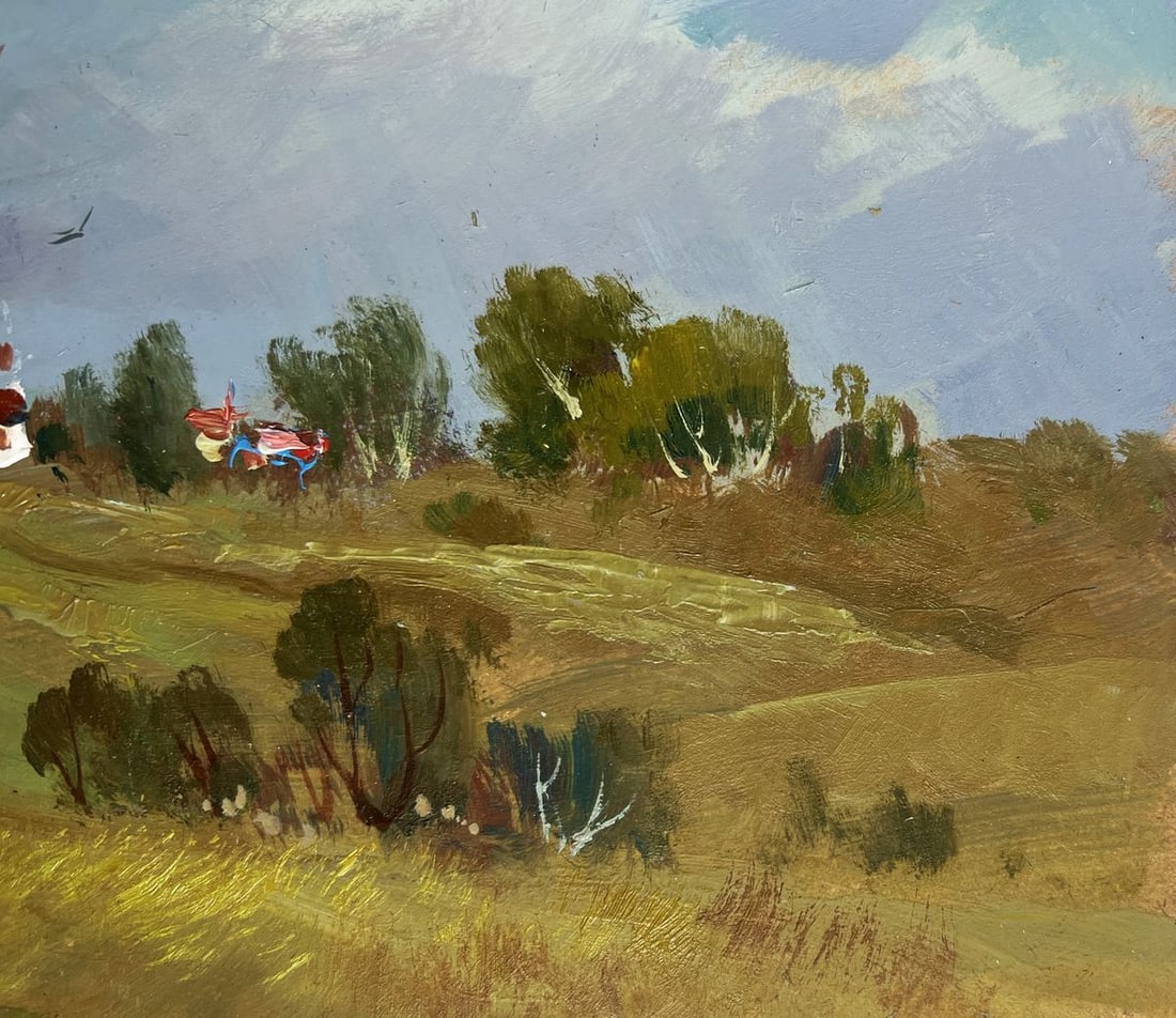Oil painting Covered with grey clouds Yuriy Suprunchuk - 4