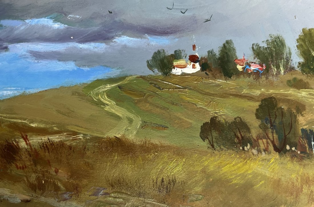 Oil painting Covered with grey clouds Yuriy Suprunchuk - 5