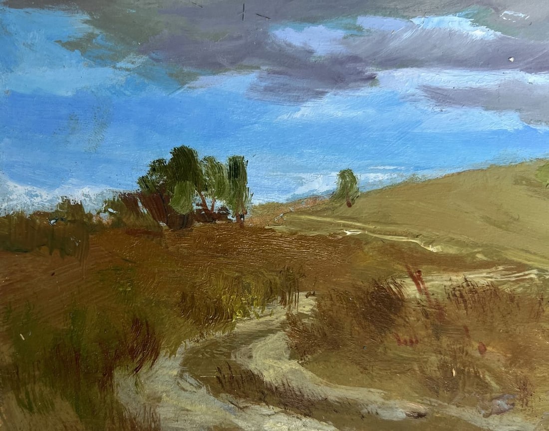 Oil painting Covered with grey clouds Yuriy Suprunchuk - 6