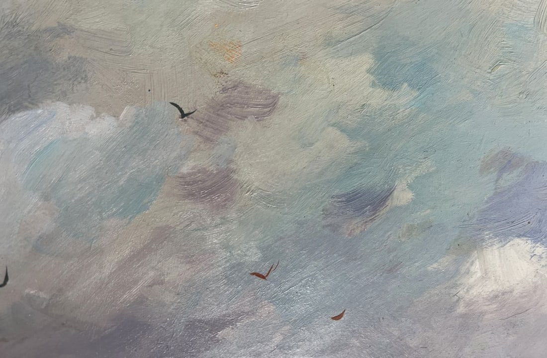 Oil painting Covered with grey clouds Yuriy Suprunchuk - 8