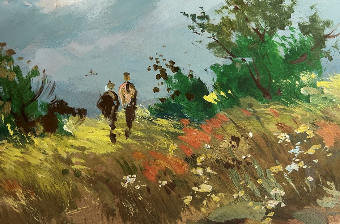 Oil painting Couple in a flower field Yuriy Suprunchuk - 8