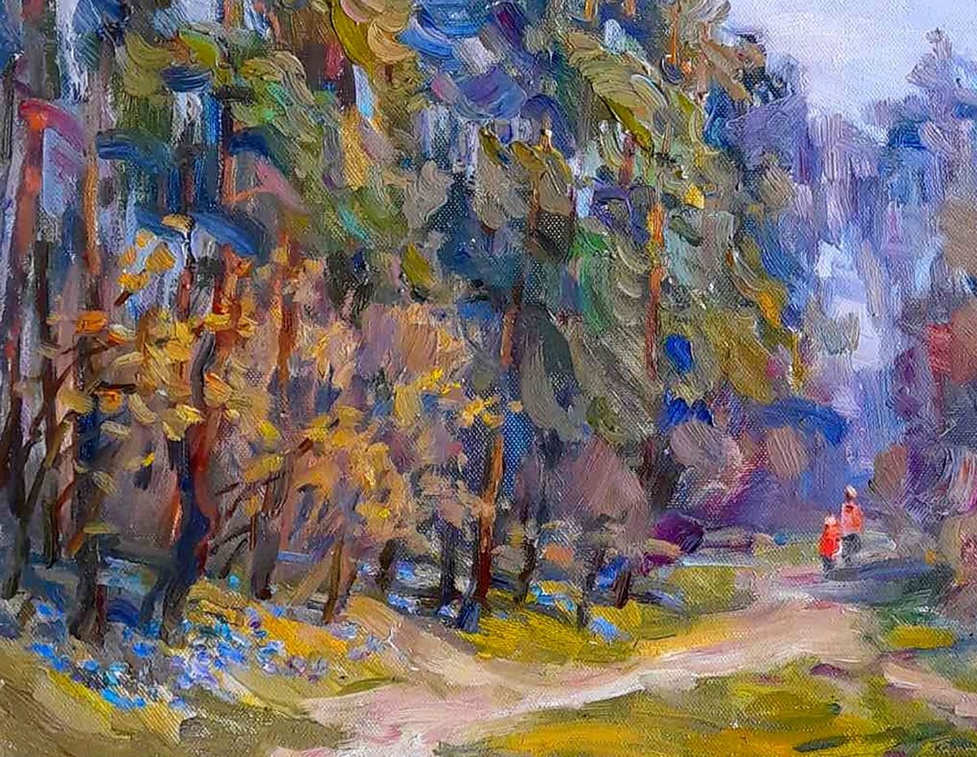 Oil painting Walk in the woods Ivan Kovalenko - 4