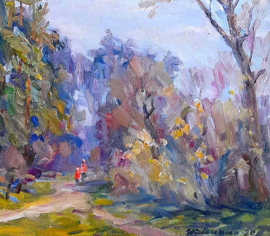 Oil painting Walk in the woods Ivan Kovalenko - 5