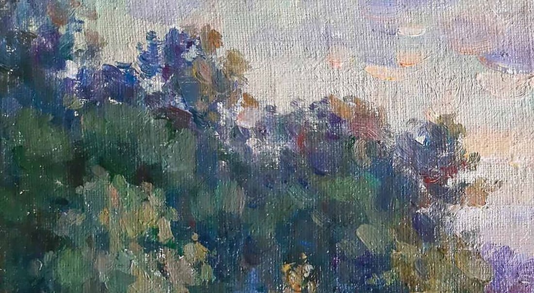 Oil painting Evening landscape Kovalenko Ivan Mikhailovich - 2