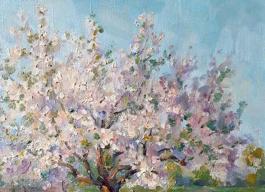 Oil painting Apricots bloom Kovalenko Ivan Mikhailovich - 3