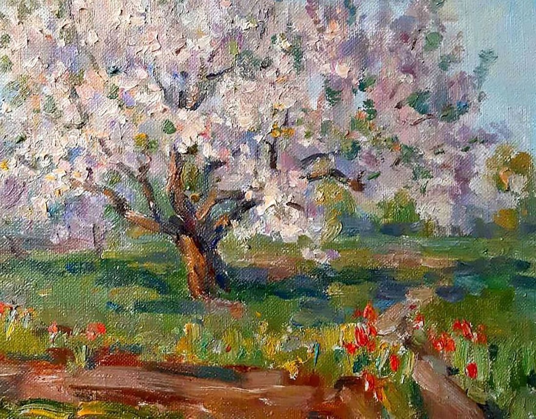 Oil painting Apricots bloom Kovalenko Ivan Mikhailovich - 5