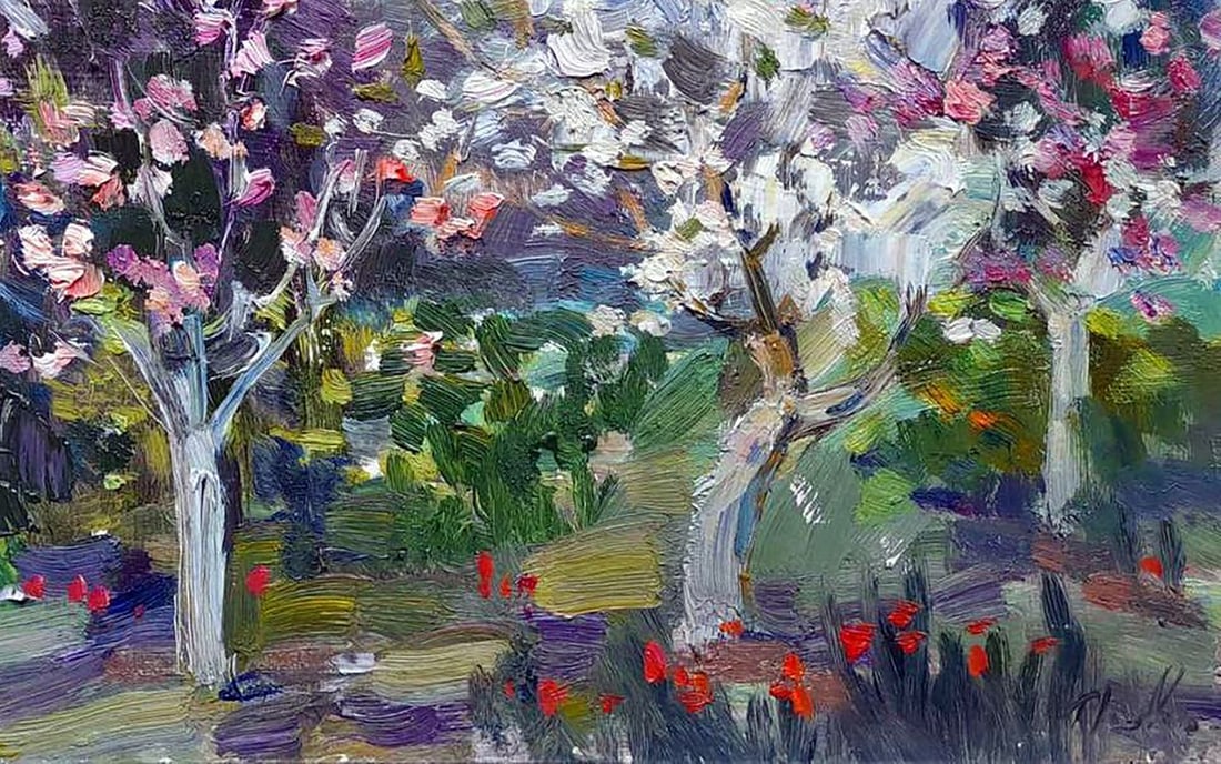 Oi painting The garden is blooming Kovalenko Ivan Mikhailovich - 5