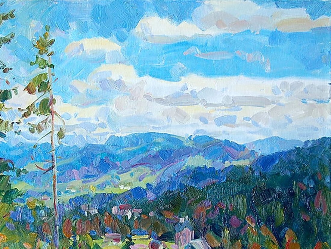 Oil painting In the Carpathians Kotmin Dmitry - 3