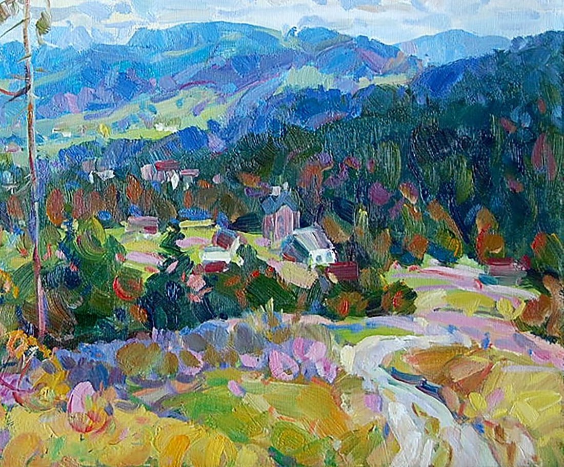 Oil painting In the Carpathians Kotmin Dmitry - 5