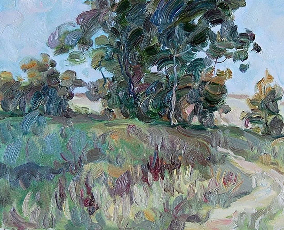 Oil painting Evening new moon Kotmin Dmitry - 4