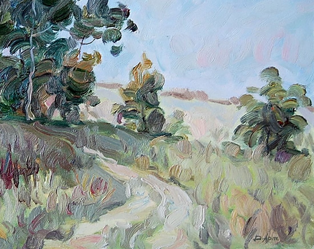 Oil painting Evening new moon Kotmin Dmitry - 5