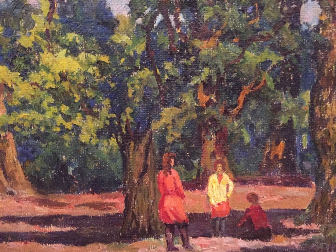 Oil painting Summer park - 3