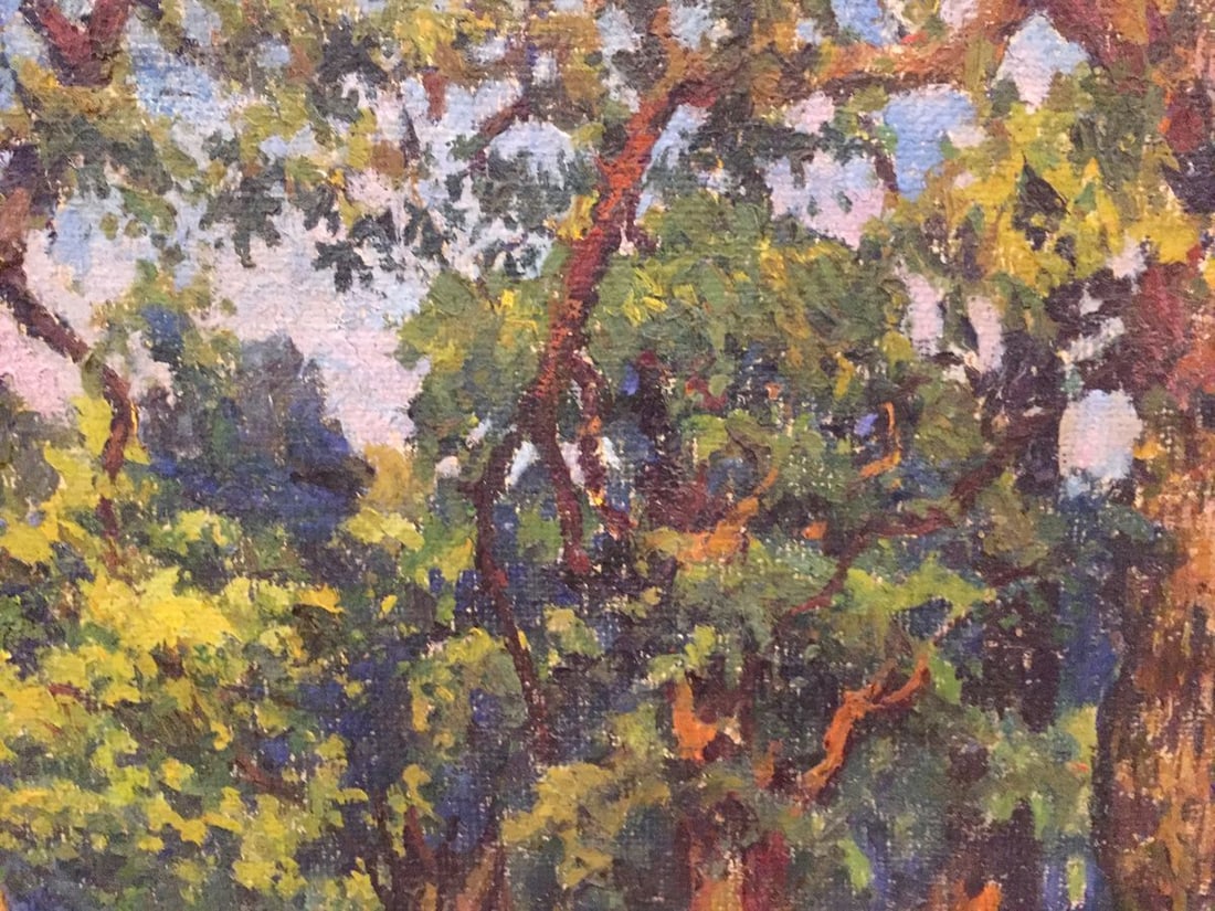 Oil painting Summer park - 4