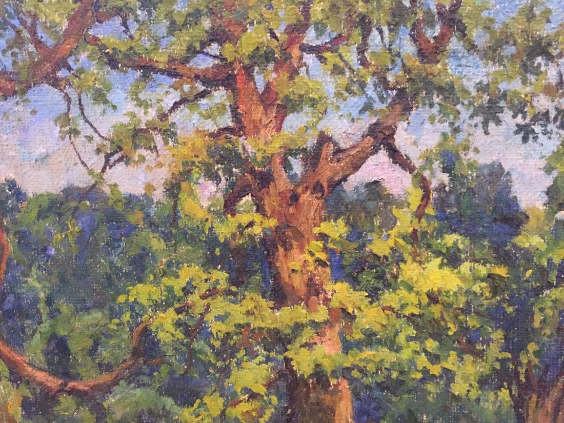 Oil painting Summer park - 6