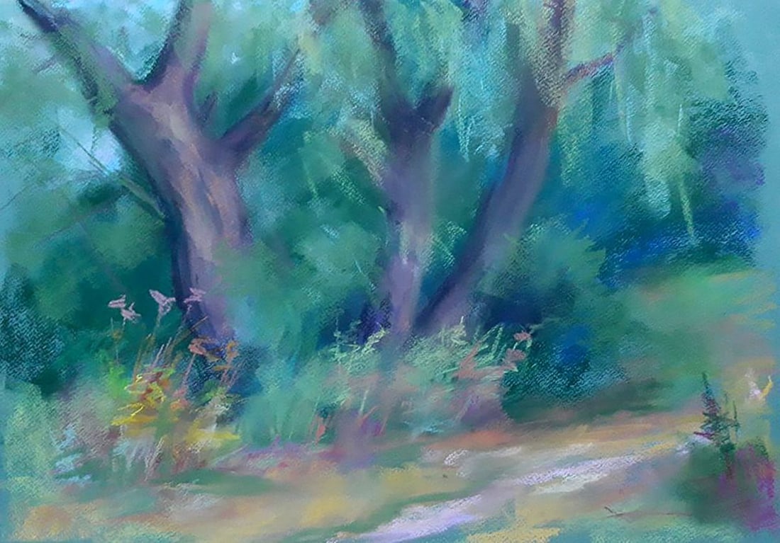 Pastel painting Willows Serdyuk Boris Petrovich: Title: Pastel painting Willows Serdyuk Boris Petrovich Description: NoSERB 610 *** ABOUT THIS PAINTING *** * TITLE: "Willows" * ARTISTS: Serdyuk Boris Petrovich * SIZE: 35x50 cm/'13.77x19.68 inches'