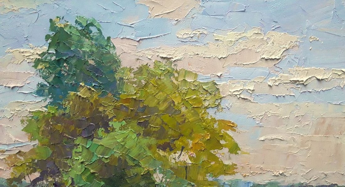 oil painting Dnieper beach Serdyuk Boris Petrovich - 2