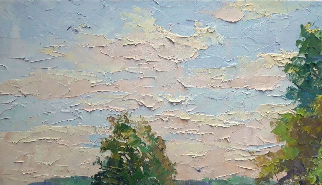 oil painting Dnieper beach Serdyuk Boris Petrovich - 4