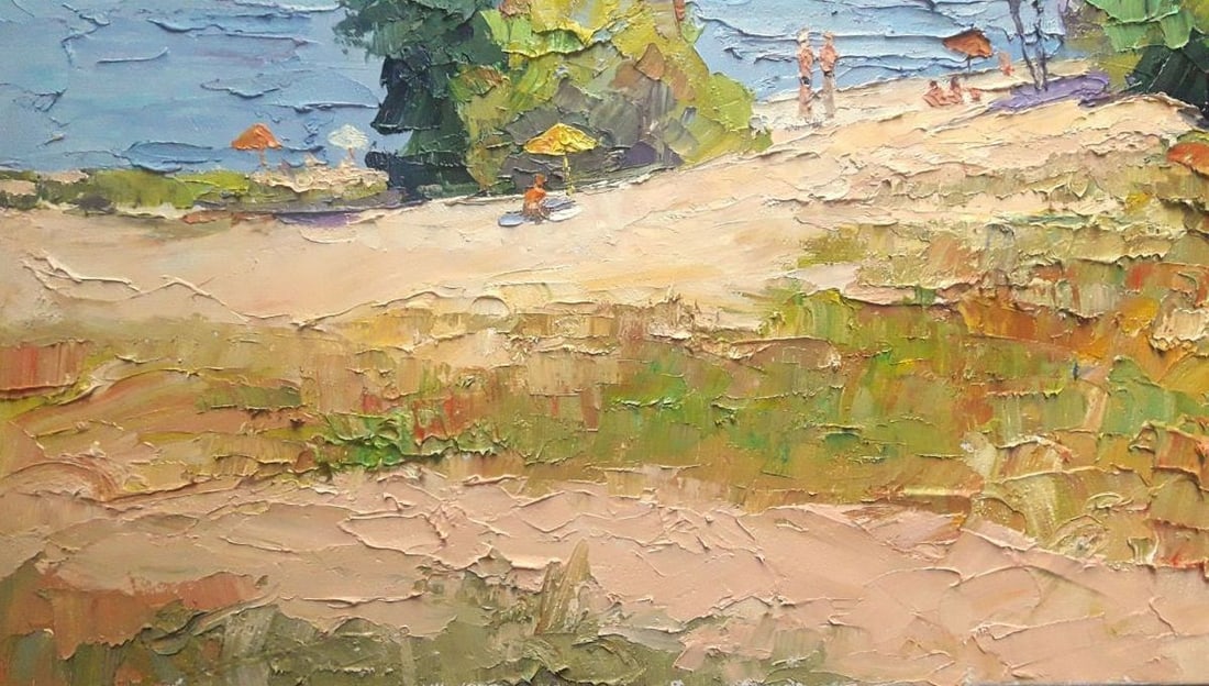 oil painting Dnieper beach Serdyuk Boris Petrovich - 5