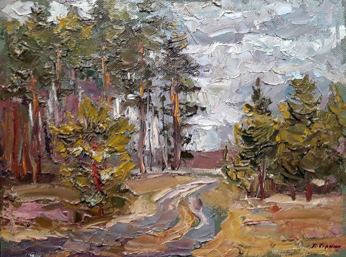 Oil painting Gloomy day of Zholdaka Serdyuk Boris Petrovich: Title: Oil painting Gloomy day of Zholdaka Serdyuk Boris Petrovich Description: NoSERB 851 *** ABOUT THIS PAINTING *** * TITLE: "Gloomy day of Zholdaka" * ARTISTS: Serdyuk Boris Petrovich * SIZE: 36x4