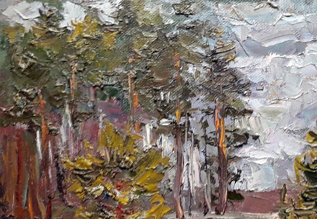 Oil painting Gloomy day of Zholdaka Serdyuk Boris Petrovich - 2
