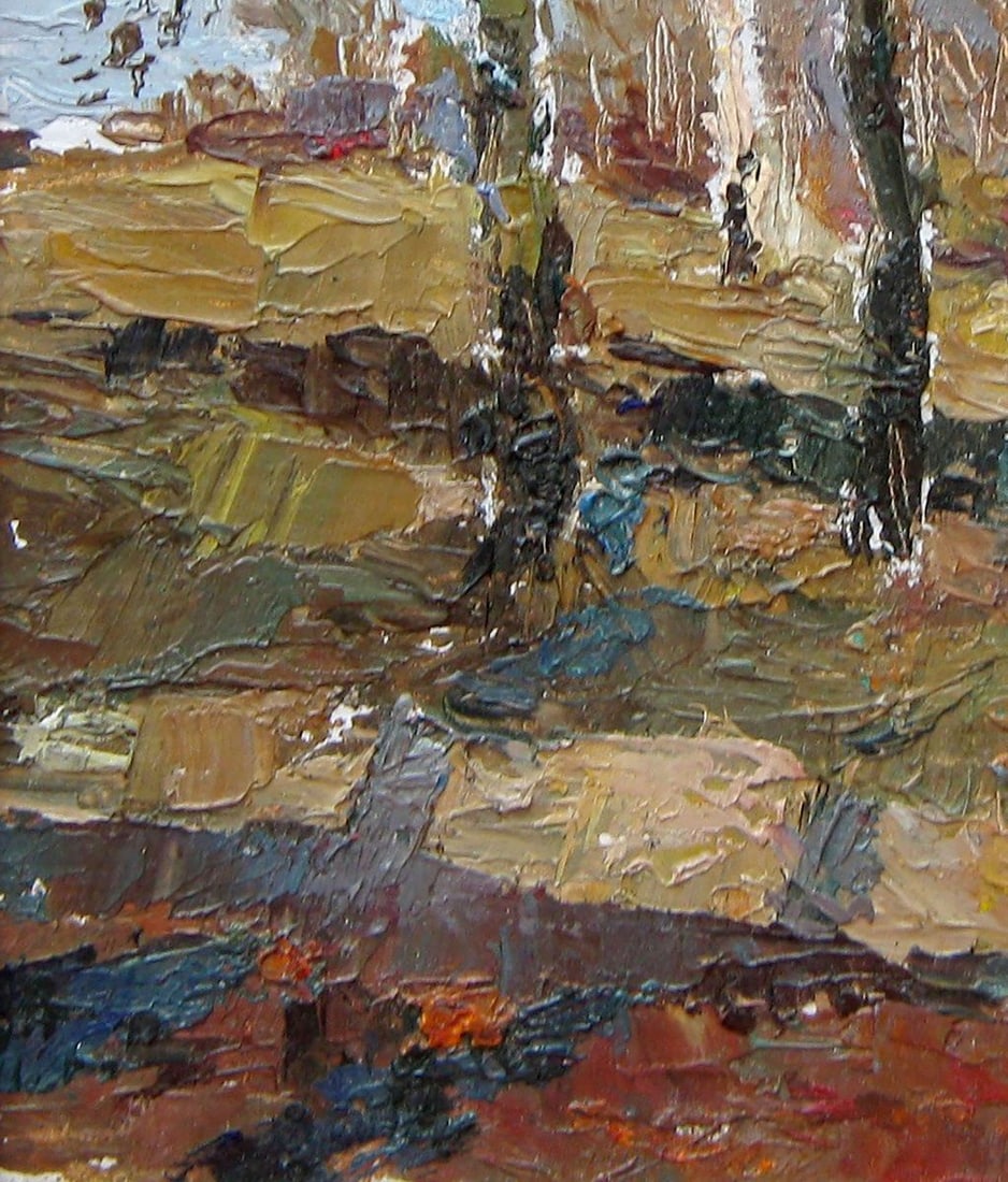 Oil painting March. Etude Kalebets Valery - 4