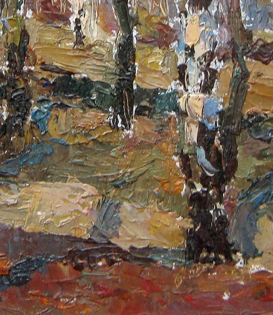 Oil painting March. Etude Kalebets Valery - 5