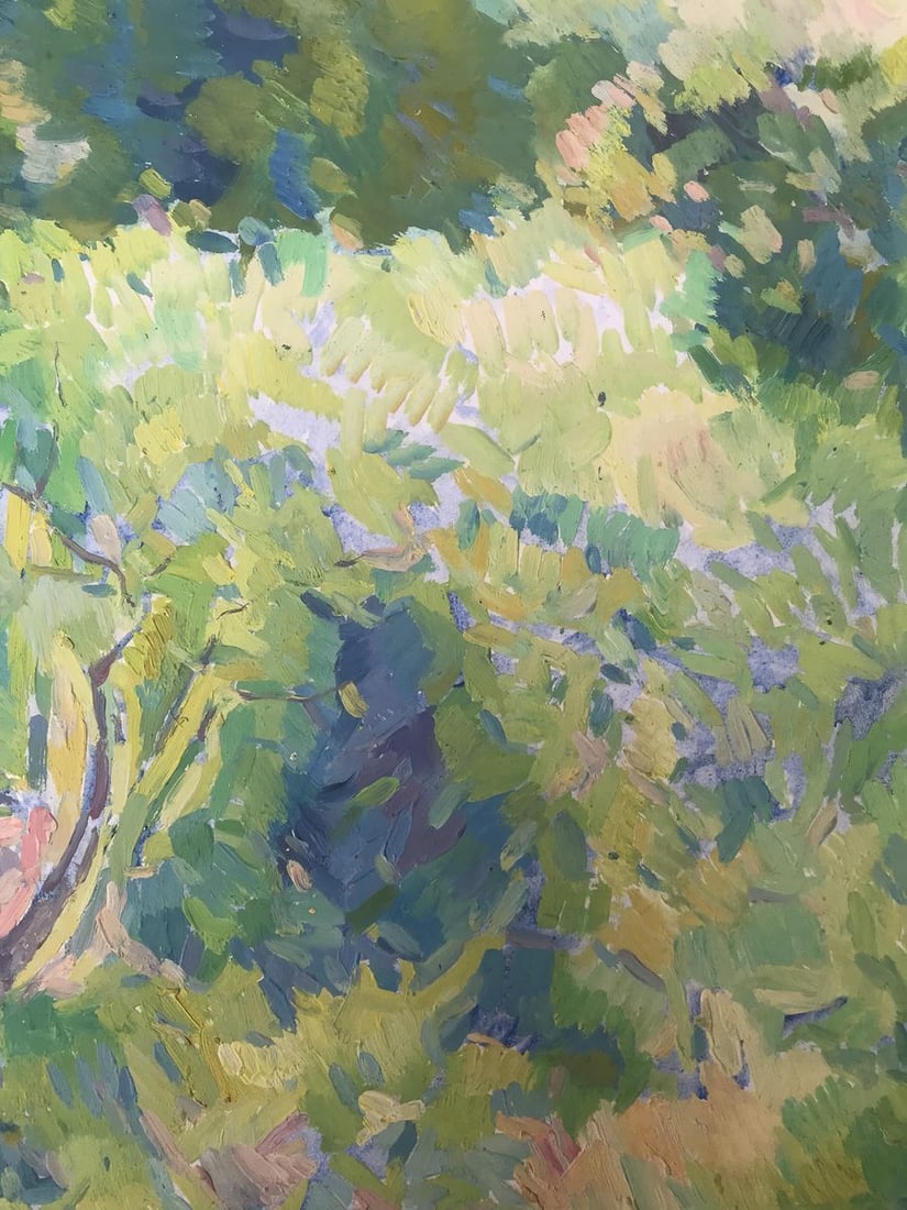 Oil painting House and garden Peter Tovpev - 10