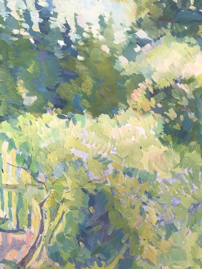 Oil painting House and garden Peter Tovpev - 9