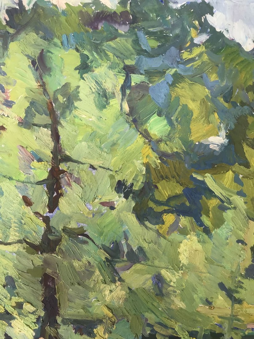 Oil painting Dense forest Peter Tovpev - 4