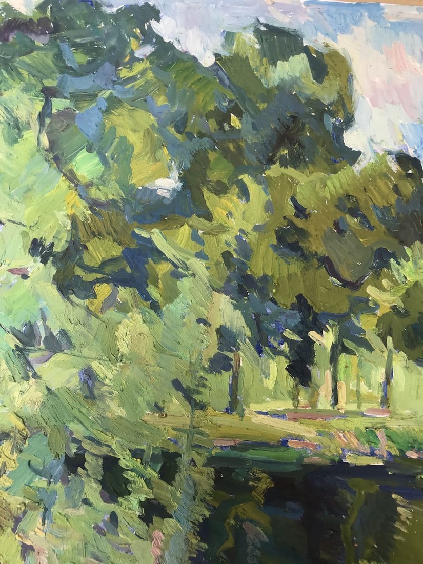 Oil painting Dense forest Peter Tovpev - 6