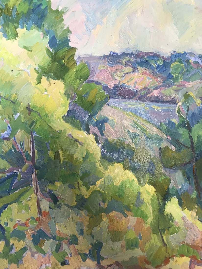 Oil painting Blooming yard Peter Tovpev - 9