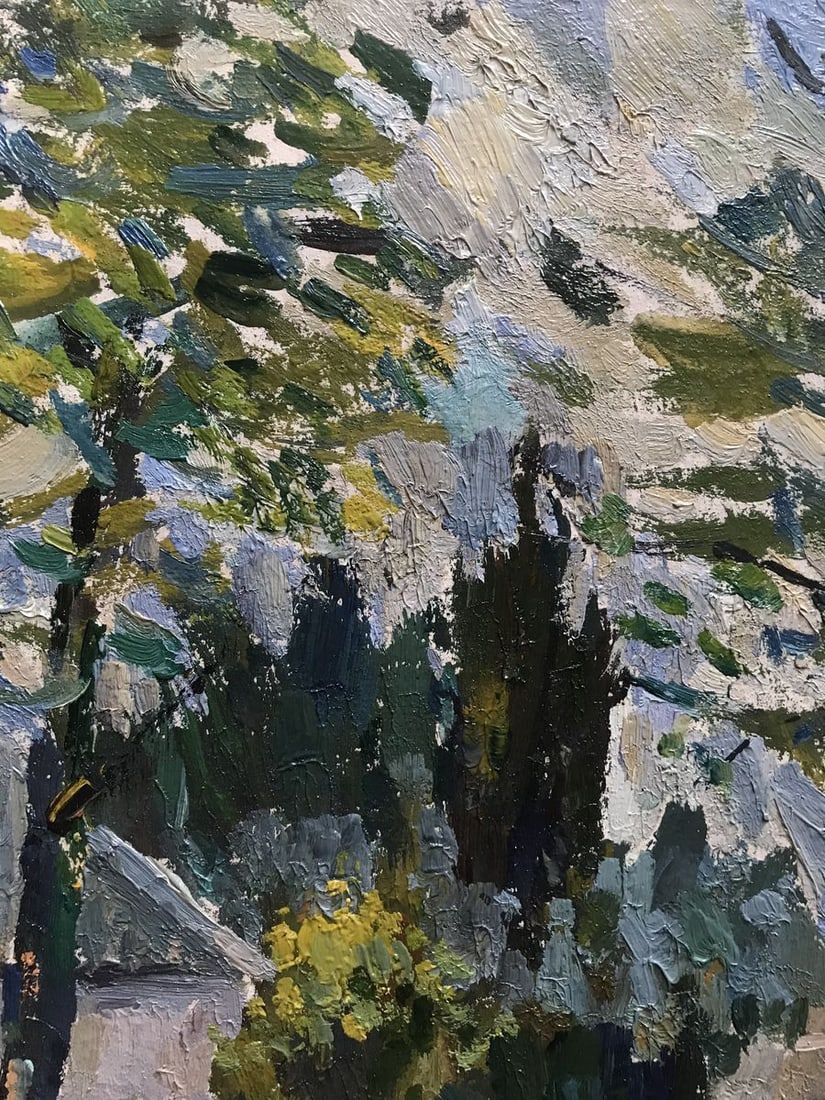 Oil painting House in the forest Peter Tovpev - 8