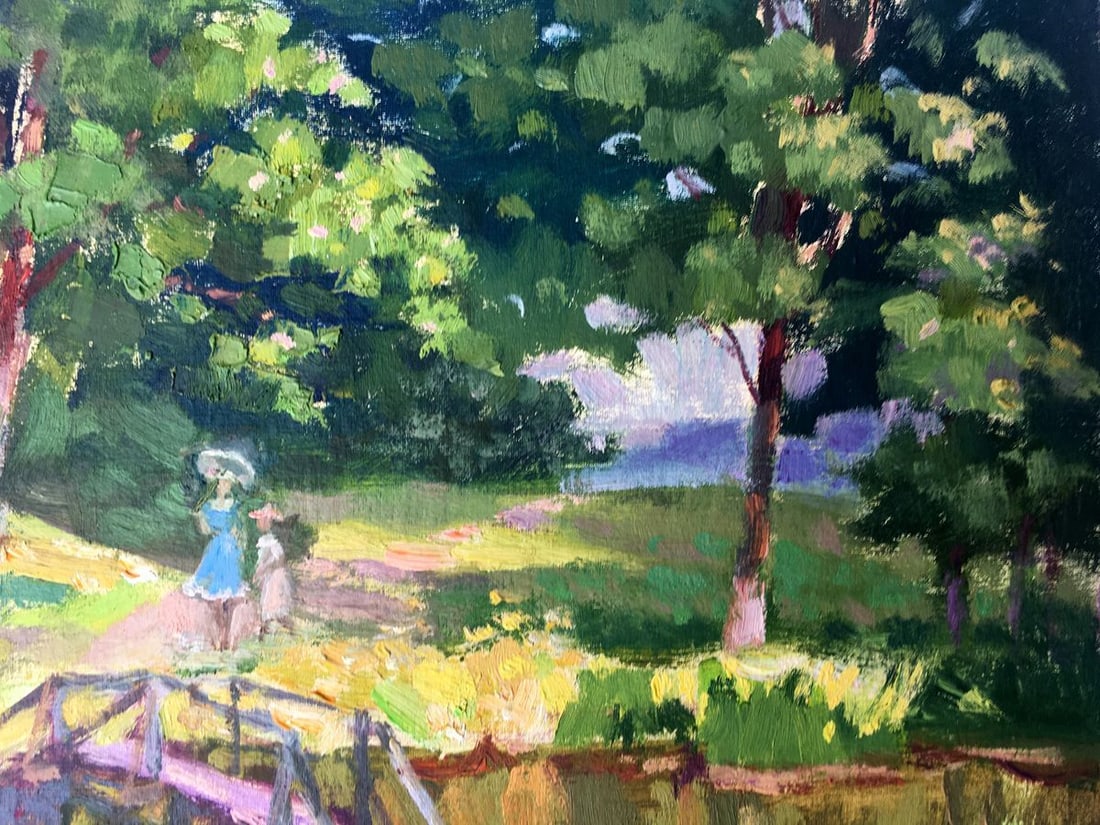 Oil painting An evening walk Batrakov Vladimir Grigorievich - 10