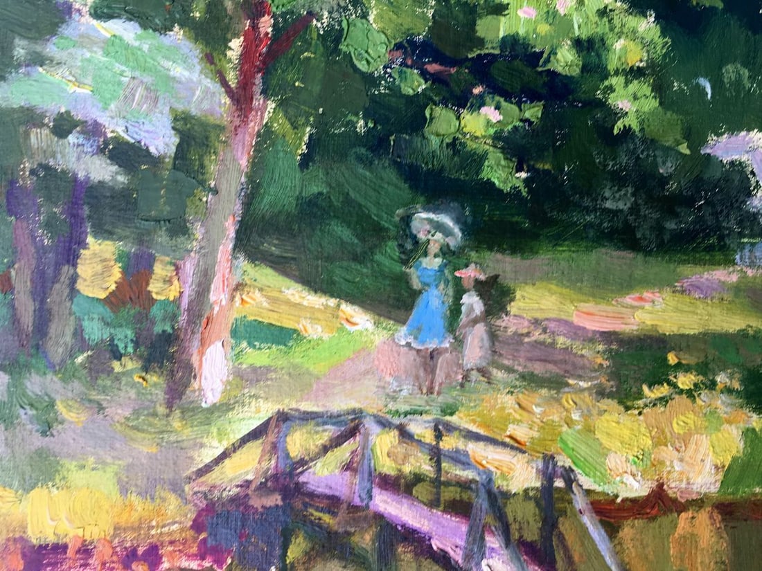 Oil painting An evening walk Batrakov Vladimir Grigorievich - 5