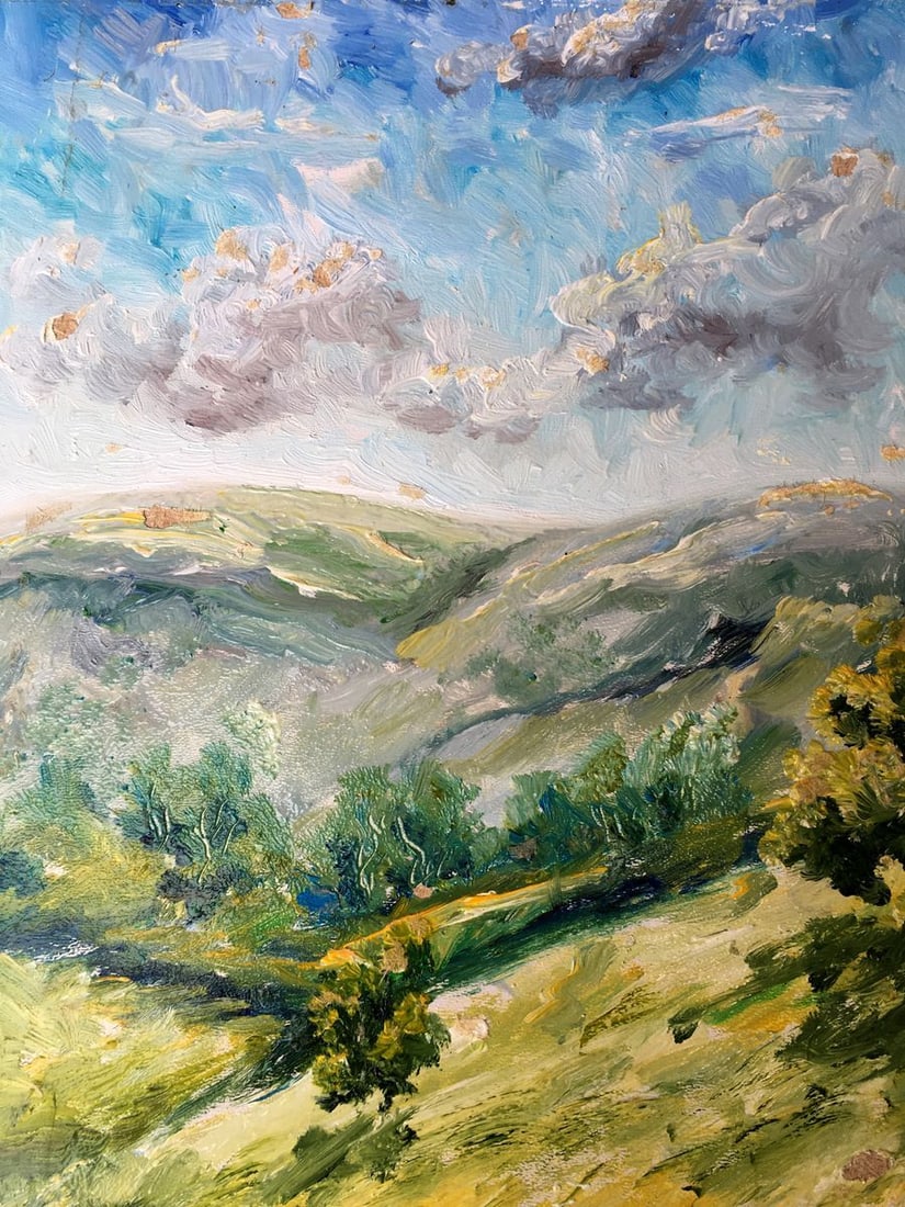 Oil painting After the rain Unknown artist - 10