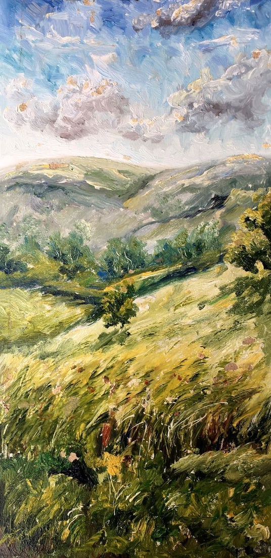 Oil painting After the rain Unknown artist: Title: Oil painting After the rain Unknown artist Description: NoAAA2414 *** ABOUT THIS PAINTING *** * TITLE: "After the rain" * ARTISTS: Unknown artist * SIZE: 40x20.5 cm/'15.74x8.07 inches' * MEDIUM