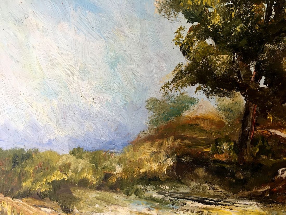 Oil painting A house in the mountains Unknown artist - 9
